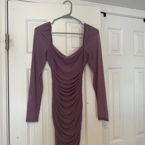 Princess Polly CHARVI LONG SLEEVE MINI DRESS